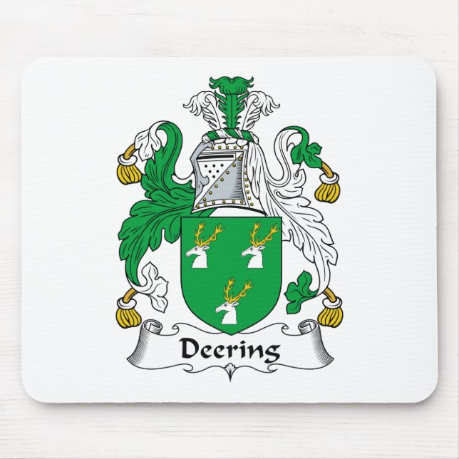 Alfombrilla De Ratón Escudo de la familia de Deering (Frente)