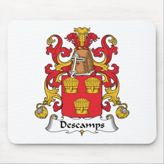 Alfombrilla De Ratón Escudo de la familia de Descamps