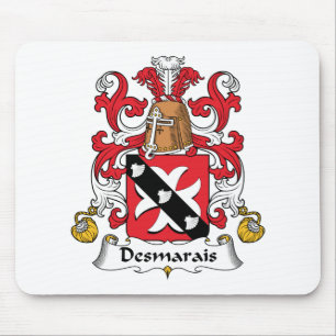 Alfombrilla De Ratón Escudo de la familia de Desmarais