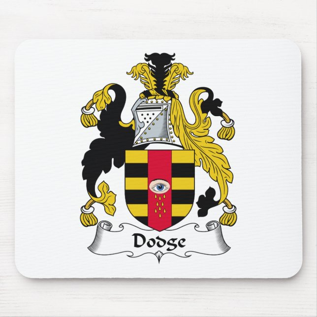 Alfombrilla De Ratón Escudo de la familia de Dodge (Frente)