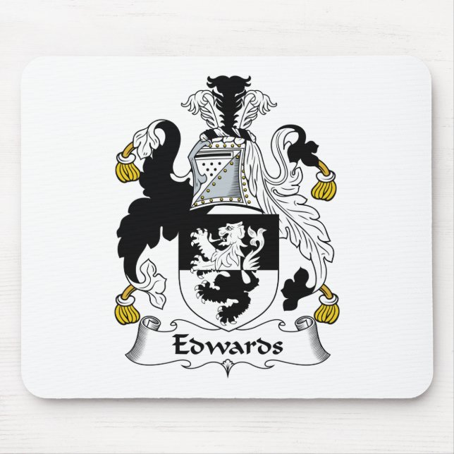 Alfombrilla De Ratón Escudo de la familia de Edwards (Frente)