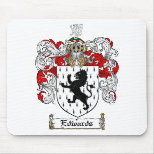 ALFOMBRILLA DE RATÓN ESCUDO DE LA FAMILIA DE EDWARDS - ESCUDO DE ARMAS
