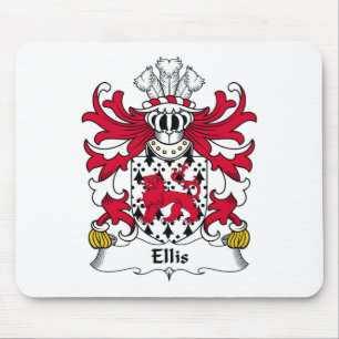 Alfombrilla De Ratón Escudo de la familia de Ellis
