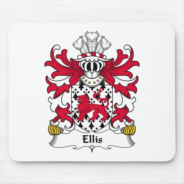 Alfombrilla De Ratón Escudo de la familia de Ellis (Frente)