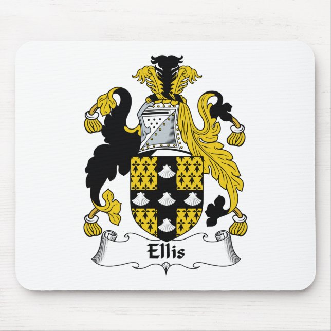 Alfombrilla De Ratón Escudo de la familia de Ellis (Frente)