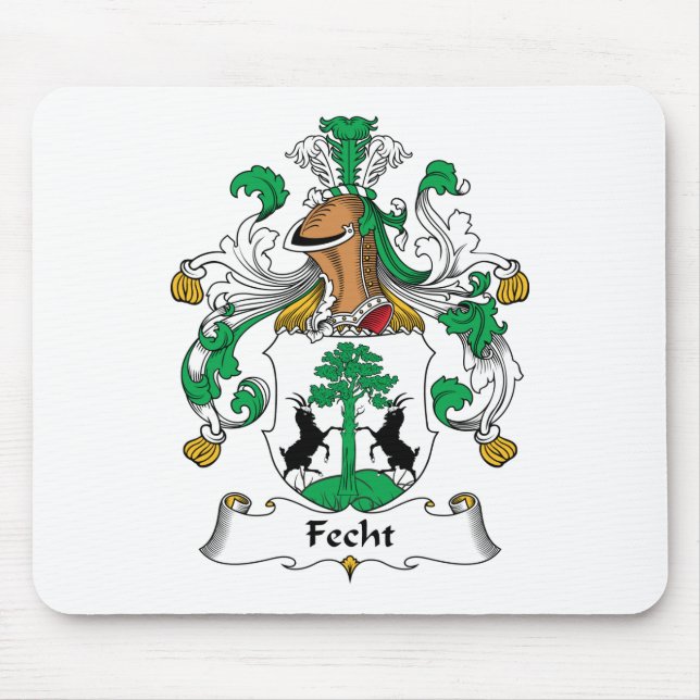 Alfombrilla De Ratón Escudo de la familia de Fecht (Frente)