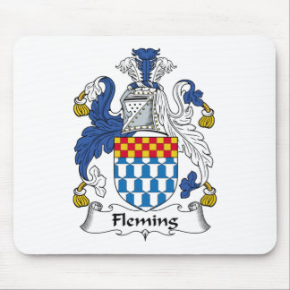 Alfombrilla De Ratón Escudo de la familia de Fleming