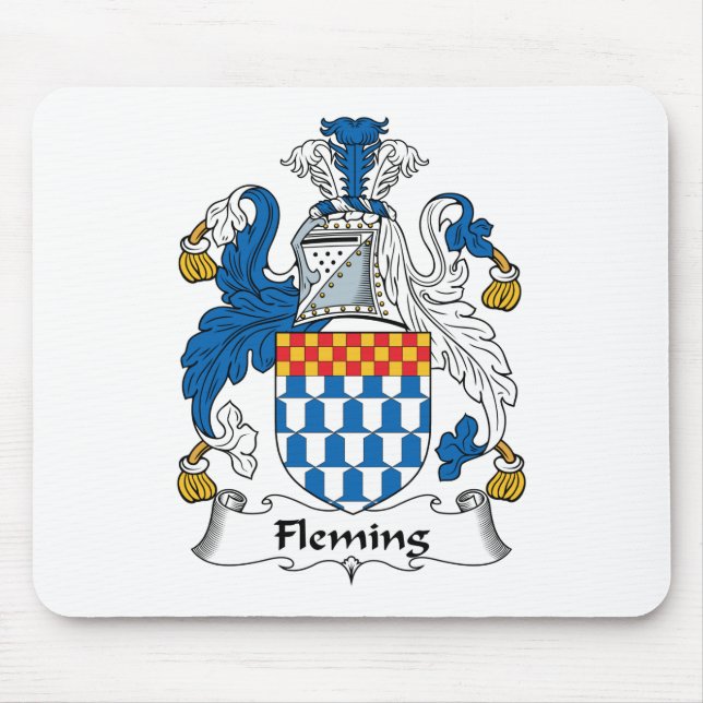 Alfombrilla De Ratón Escudo de la familia de Fleming (Frente)