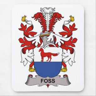 Alfombrilla De Ratón Escudo de la familia de Foss