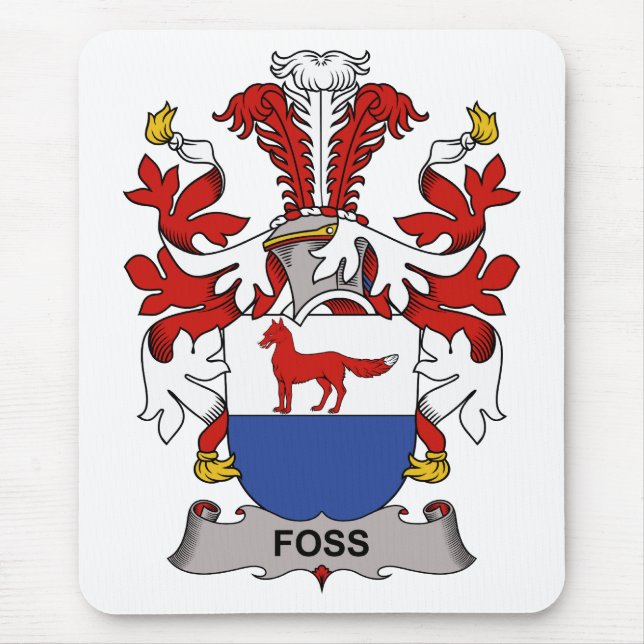 Alfombrilla De Ratón Escudo de la familia de Foss (Frente)