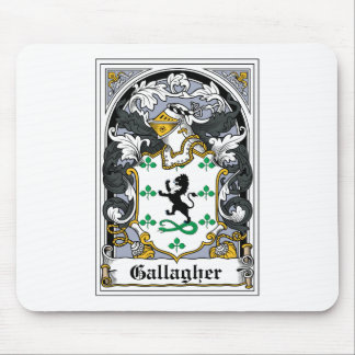 Alfombrilla De Ratón Escudo de la familia de Gallagher