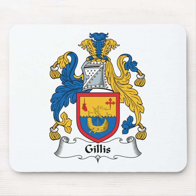 Alfombrilla De Ratón Escudo de la familia de Gillis (Frente)