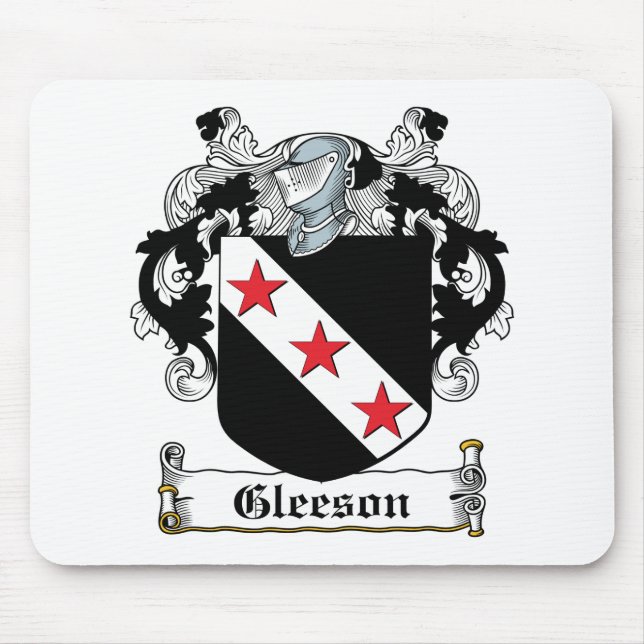 Alfombrilla De Ratón Escudo de la familia de Gleeson (Frente)