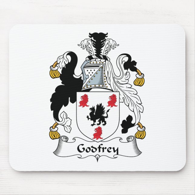 Alfombrilla De Ratón Escudo de la familia de Godfrey (Frente)