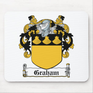 Alfombrilla De Ratón Escudo de la familia de Graham