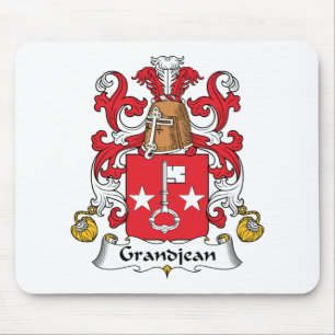 Alfombrilla De Ratón Escudo de la familia de Grandjean