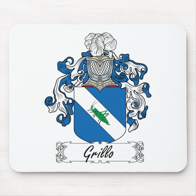 Alfombrilla De Ratón Escudo de la familia de Grillo (Frente)