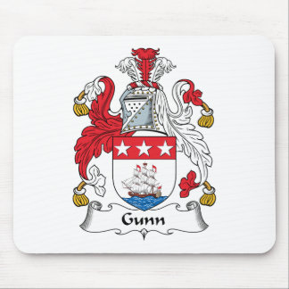 Alfombrilla De Ratón Escudo de la familia de Gunn