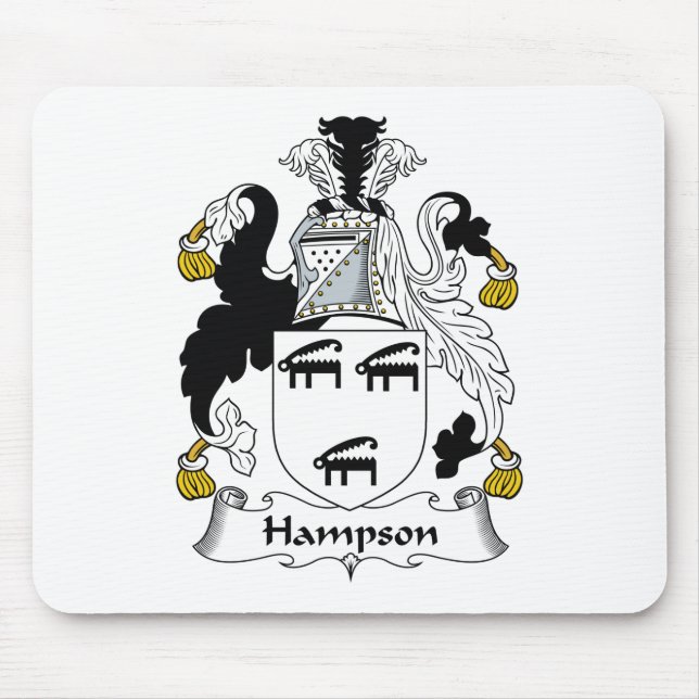 Alfombrilla De Ratón Escudo de la familia de Hampson (Frente)