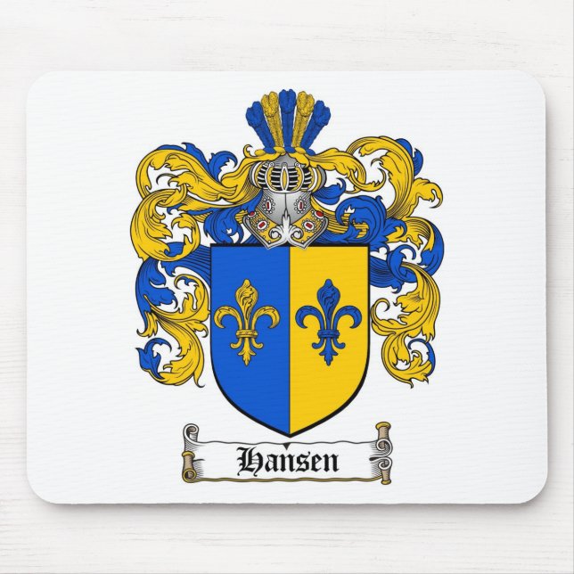 ALFOMBRILLA DE RATÓN ESCUDO DE LA FAMILIA DE HANSEN - ESCUDO DE ARMAS (Frente)