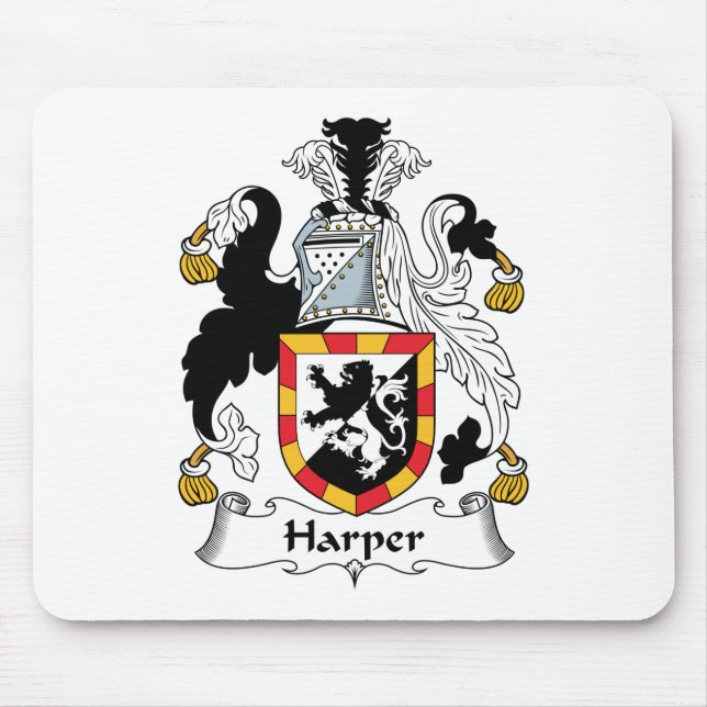 Alfombrilla De Ratón Escudo de la familia de Harper (Frente)