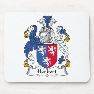 Alfombrilla De Ratón Escudo de la familia de Herberto
