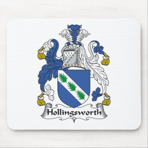 Alfombrilla De Ratón Escudo de la familia de Hollingsworth