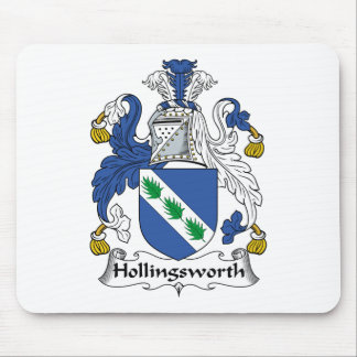 Alfombrilla De Ratón Escudo de la familia de Hollingsworth