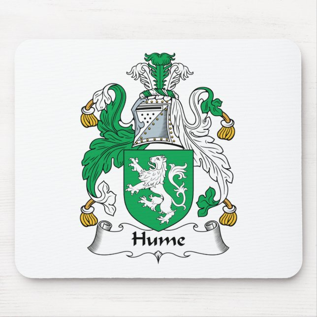 Alfombrilla De Ratón Escudo de la familia de Hume (Frente)