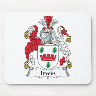 Alfombrilla De Ratón Escudo de la familia de Irwin