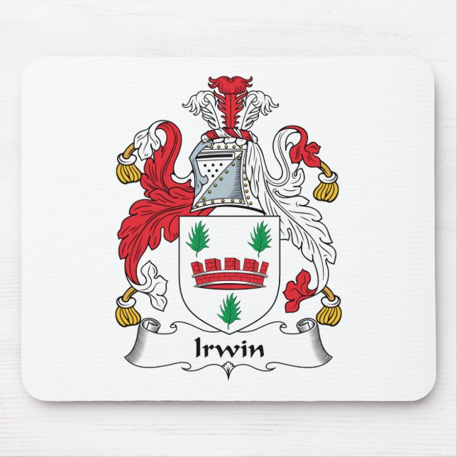 Alfombrilla De Ratón Escudo de la familia de Irwin (Frente)