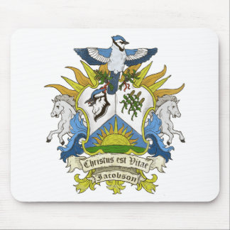Alfombrilla De Ratón Escudo de la familia de Jacobson