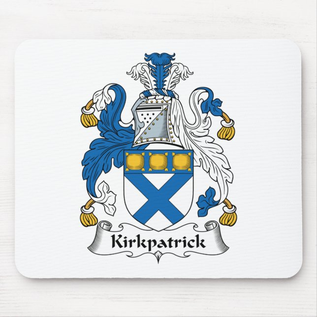 Alfombrilla De Ratón Escudo de la familia de Kirkpatrick (Frente)