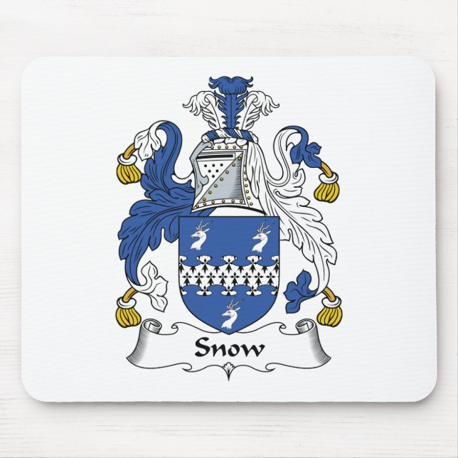 Alfombrilla De Ratón Escudo de la familia de la nieve (Frente)