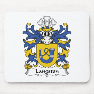 Alfombrilla De Ratón Escudo de la familia de Langston