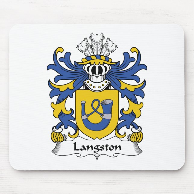 Alfombrilla De Ratón Escudo de la familia de Langston (Frente)