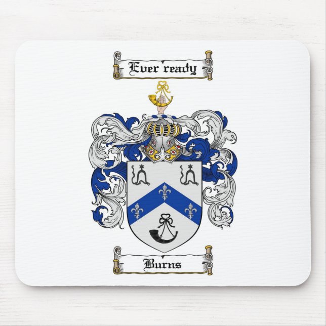 ALFOMBRILLA DE RATÓN ESCUDO DE LA FAMILIA DE LAS QUEMADURAS - ESCUDO DE (Frente)