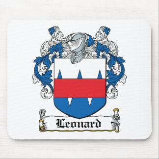 Alfombrilla De Ratón Escudo de la familia de Leonard