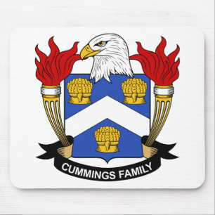 Alfombrilla De Ratón Escudo de la familia de los Cummings