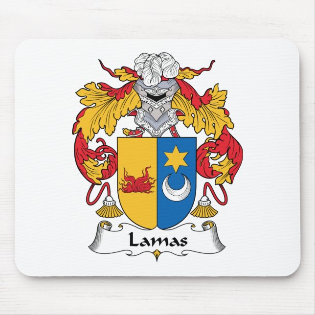 Alfombrilla De Ratón Escudo de la familia de los lamas (Frente)