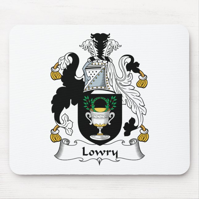 Alfombrilla De Ratón Escudo de la familia de Lowry (Frente)