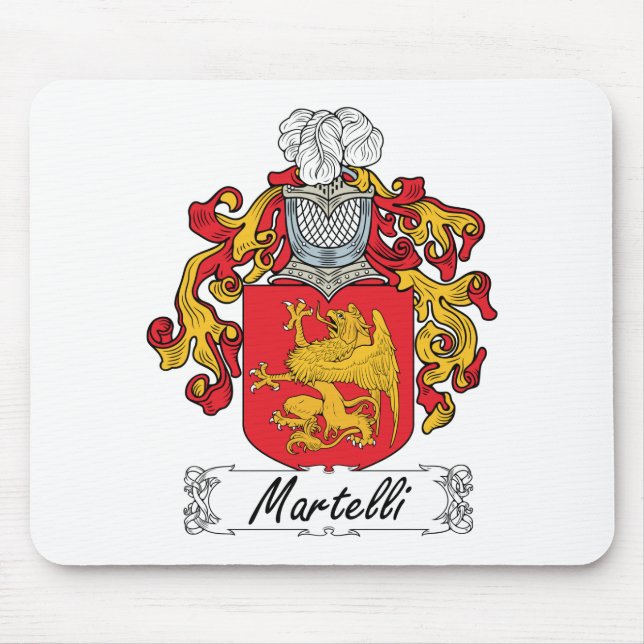 Alfombrilla De Ratón Escudo de la familia de Martelli (Frente)