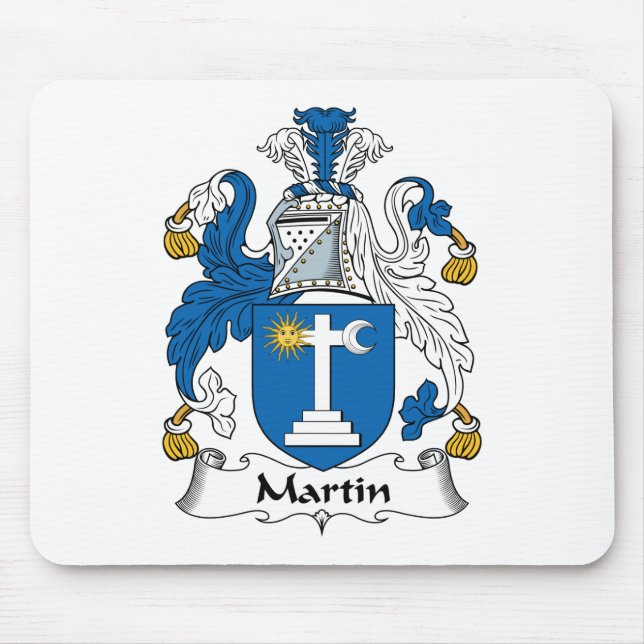 Alfombrilla De Ratón Escudo de la familia de Martin (Frente)
