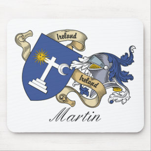 Alfombrilla De Ratón Escudo de la familia de Martin