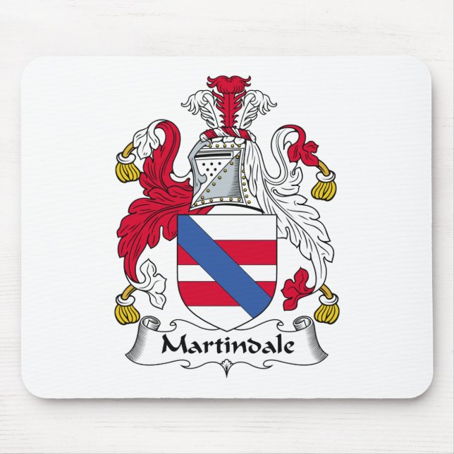 Alfombrilla De Ratón Escudo de la familia de Martindale (Frente)