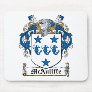 Alfombrilla De Ratón Escudo de la familia de McAuliffe