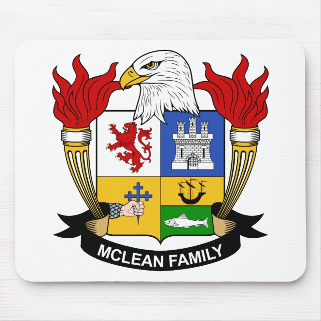 Alfombrilla De Ratón Escudo de la familia de McLean (Frente)