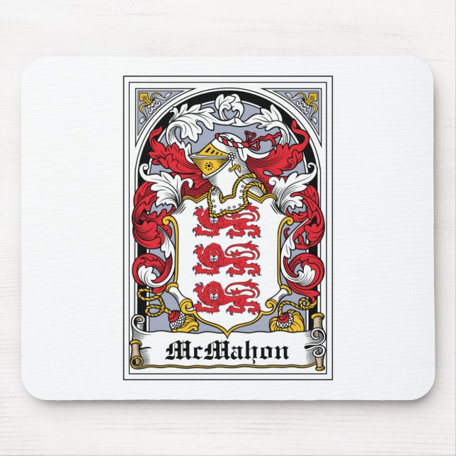 Alfombrilla De Ratón Escudo de la familia de McMahon (Frente)
