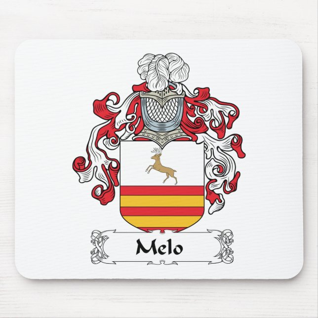 Alfombrilla De Ratón Escudo de la familia de Melo (Frente)