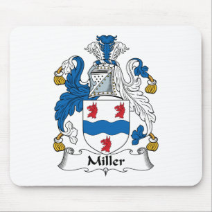 Alfombrilla De Ratón Escudo de la familia de Miller